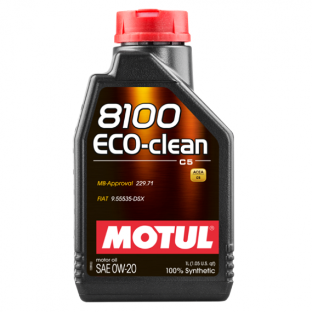 8100 eco-clean 0w-20 100% synth. 1 l MOTUL 108813